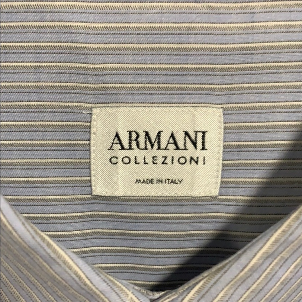 Italian Men’s Armani Colllezioni Dress Shirt - Picture 3 of 7